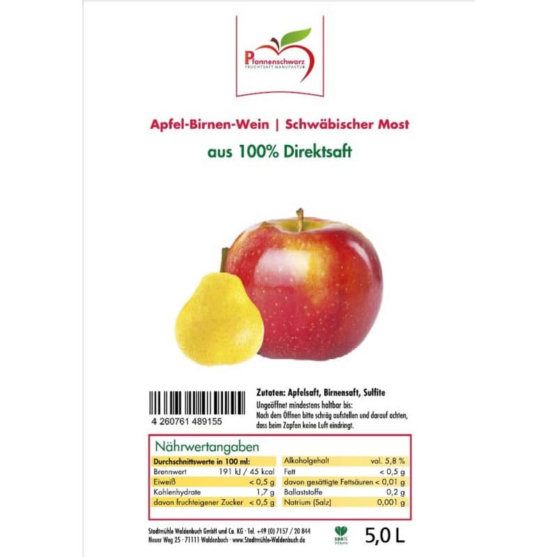 Apfel Birnen Wein