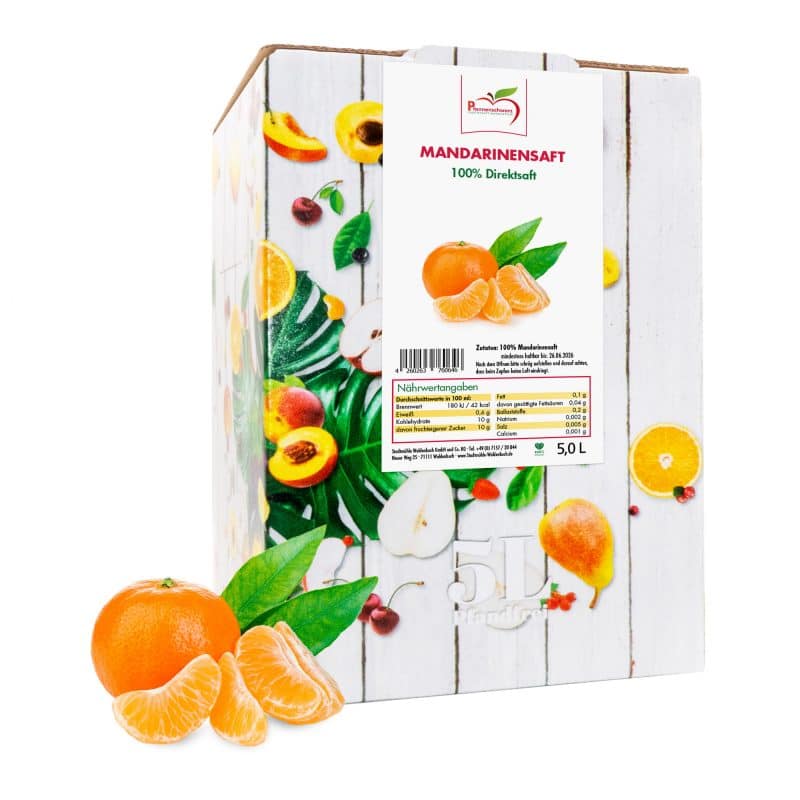 Verpackung Mandarinensaft