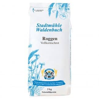 Roggenvollkornschrot - 5 kg – jetzt kaufen bei Stadtmühle Waldenbuch