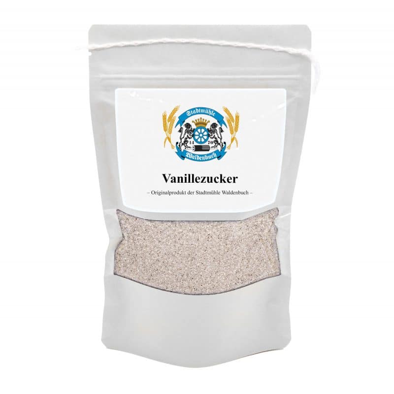 Vanillezucker mit echter Vanille, ohne Konservierungsmittel oder Zusatzstoffe - 250 g – jetzt kaufen bei Stadtmühle Waldenbuch
