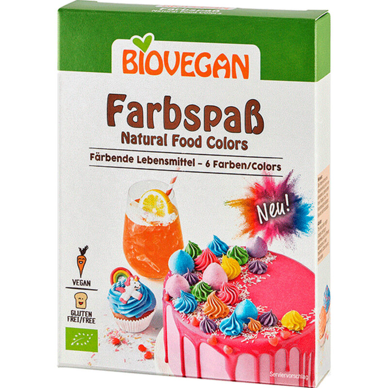 BioVegan Farbspaß Färbende Lebensmittel 6 x 8 g – jetzt kaufen bei Stadtmühle Waldenbuch Onlineshop