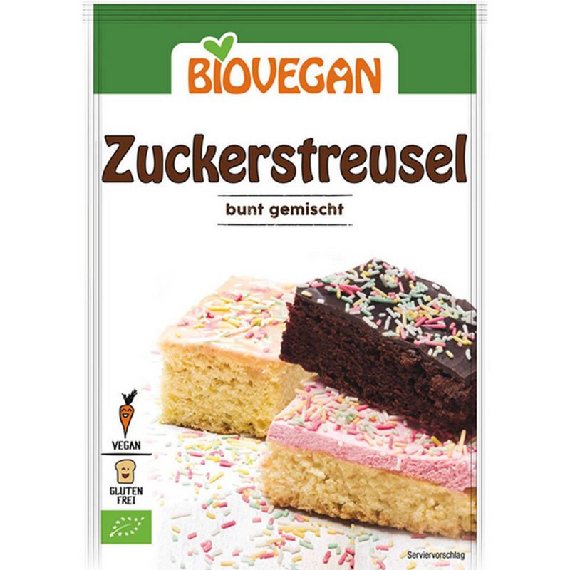 BIOVEGAN Zuckerstreusel bunt gemischt, BIO 70 g – jetzt kaufen bei Stadtmühle Waldenbuch Onlineshop