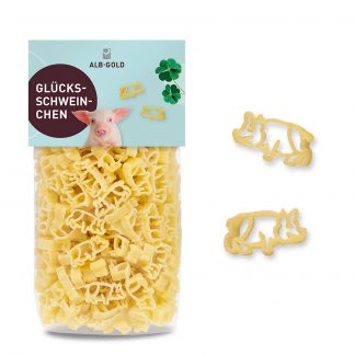 ALB-GOLD Glücksschweinchen Pasta - 250 g – jetzt kaufen bei Stadtmühle Waldenbuch Onlineshop