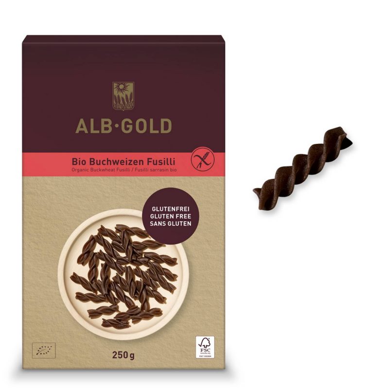 ALB-GOLD Bio Buchweizen Fusilli - 250 g – jetzt kaufen bei Stadtmühle Waldenbuch Onlineshop