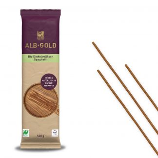 ALB-GOLD Bio Dinkelvollkorn Spaghetti (Naturland) – jetzt kaufen bei Stadtmühle Waldenbuch Onlineshop