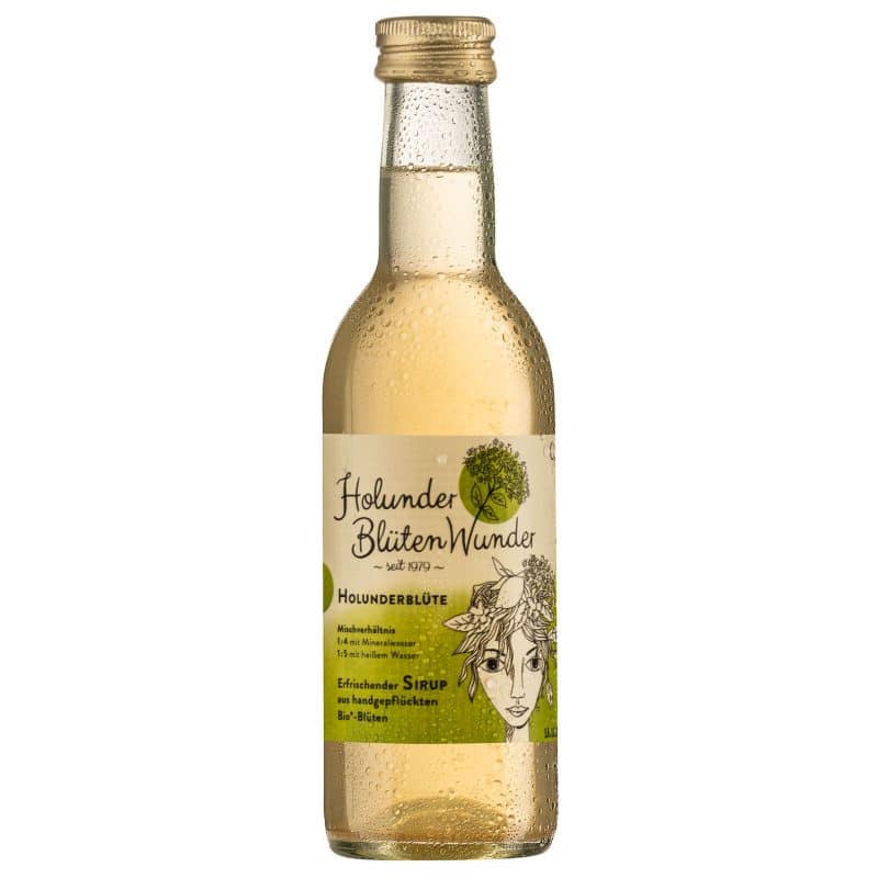 HolunderBlütenWunder Sirup Holunderblüte 0,25 l – jetzt kaufen bei Stadtmühle Waldenbuch
