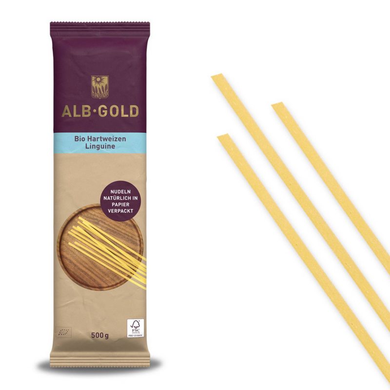 ALB-GOLD Bio Hartweizen Pasta Linguine - 500 g – jetzt kaufen bei Stadtmühle Waldenbuch Onlineshop