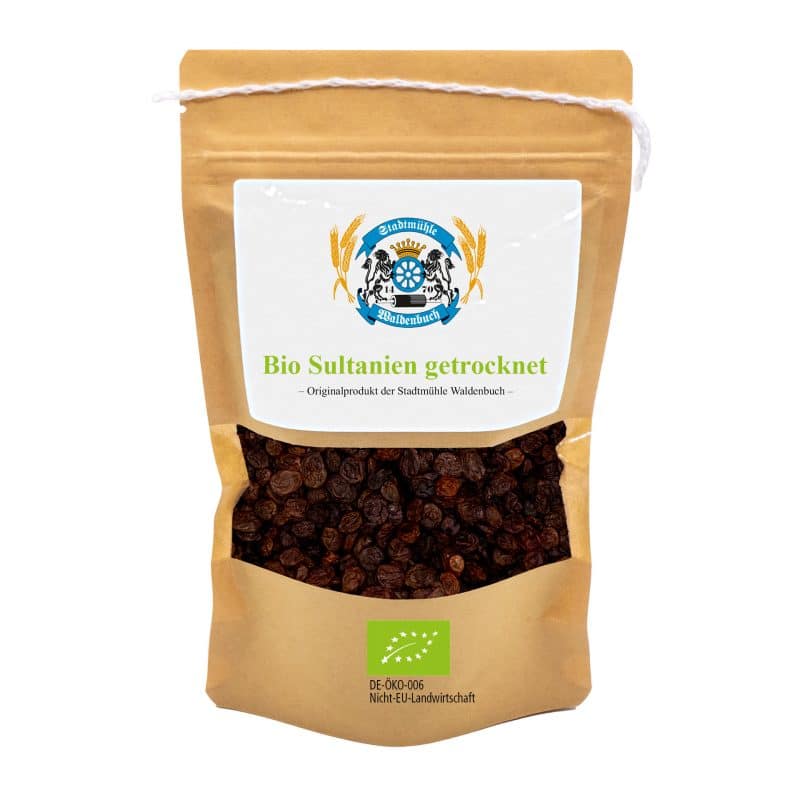 Bio Rosinen Sultaninen - 1 kg – jetzt kaufen bei Stadtmühle Waldenbuch
