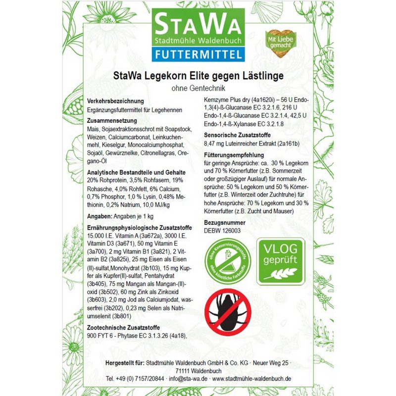 Legekorn Elite Etikett