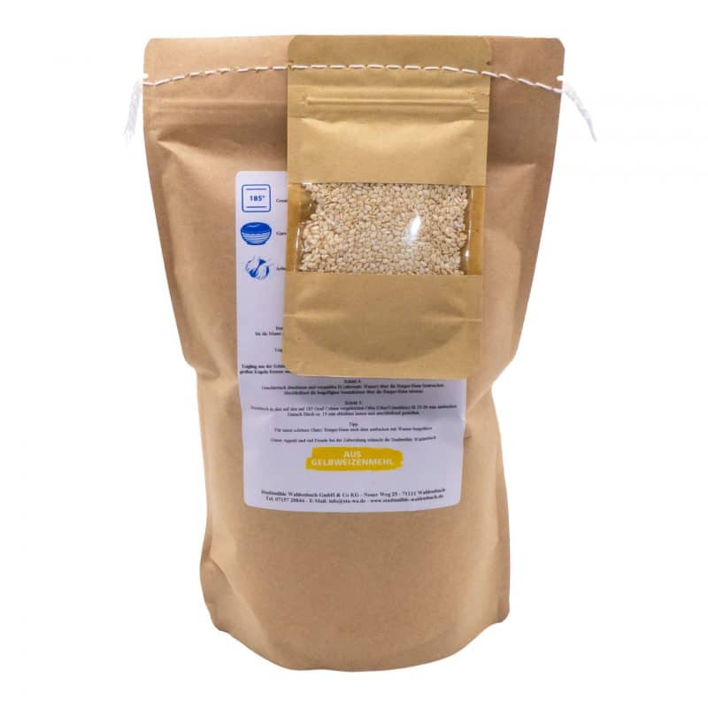 Brioche Burger Buns Backmischung aus Gelbweizenmehl 1 kg – Detailbild 3 – jetzt kaufen bei Stadtmühle Waldenbuch