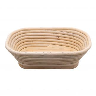 Gärkorb 22 x 13 cm, Holzboden glatt, Seitenwände gerillt, für 500g Brot – jetzt kaufen bei Stadtmühle Waldenbuch