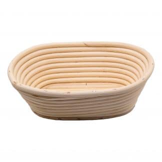 Gärkorb 20 x 14 cm, Boden und Seitenwände gerillt, oval für 500g Brot – jetzt kaufen bei Stadtmühle Waldenbuch