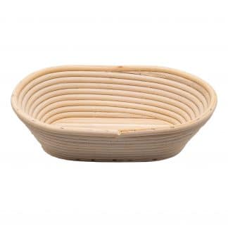 Gärkorb 25 x 16 cm, Boden und Seitenwände gerillt, oval für 1kg Brot – jetzt kaufen bei Stadtmühle Waldenbuch