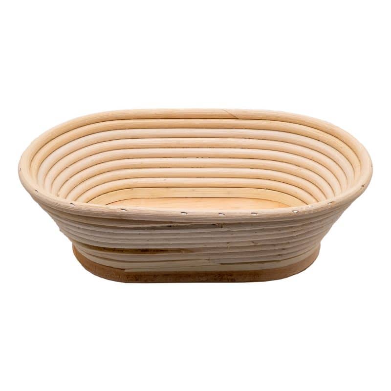 Brotform 25 x 16 cm, Holzboden glatt, Seitenwände gerillt, oval für 1kg Brot – jetzt kaufen bei Stadtmühle Waldenbuch