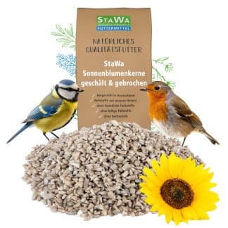 StaWa Sonnenblumenkerne geschält (Bruch) | schalenfreies Vogelfutter, schnabelgerecht – jetzt kaufen bei Stadtmühle Waldenbuch