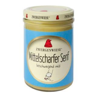 Zwergenwiese Mittelscharfer Senf, 160ml – jetzt kaufen bei Stadtmühle Waldenbuch