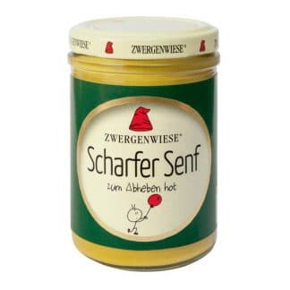 Zwergenwiese Scharfer Senf, 160ml – jetzt kaufen bei Stadtmühle Waldenbuch