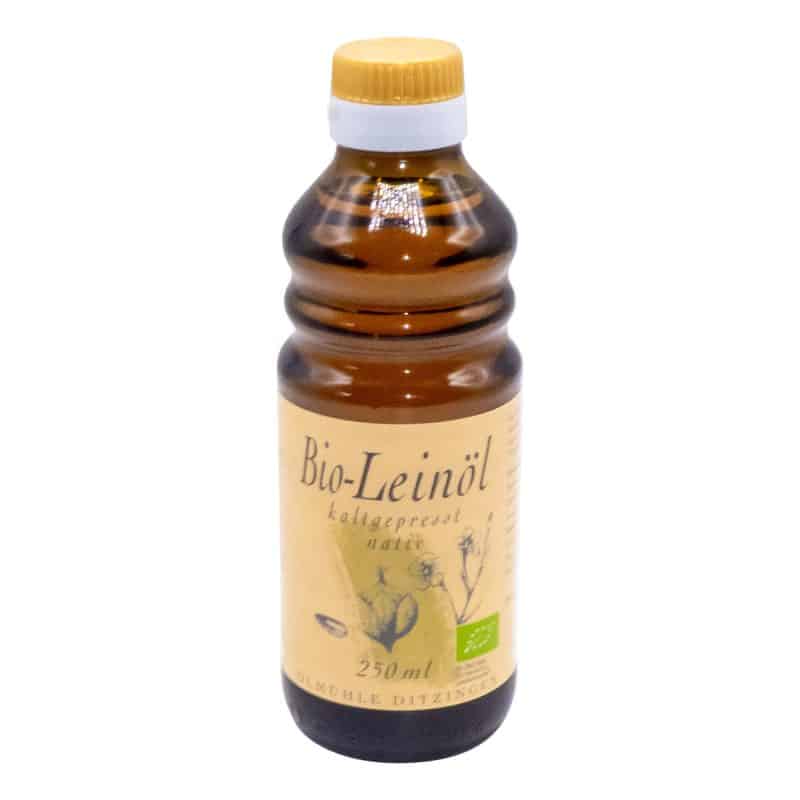 Ölmühle Ditzingen, Bio-Leinöl, kaltgepresst, 250ml – jetzt kaufen bei Stadtmühle Waldenbuch Onlineshop