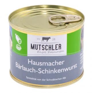 Dose Hausmacher Bärlauch Schinkenwurst