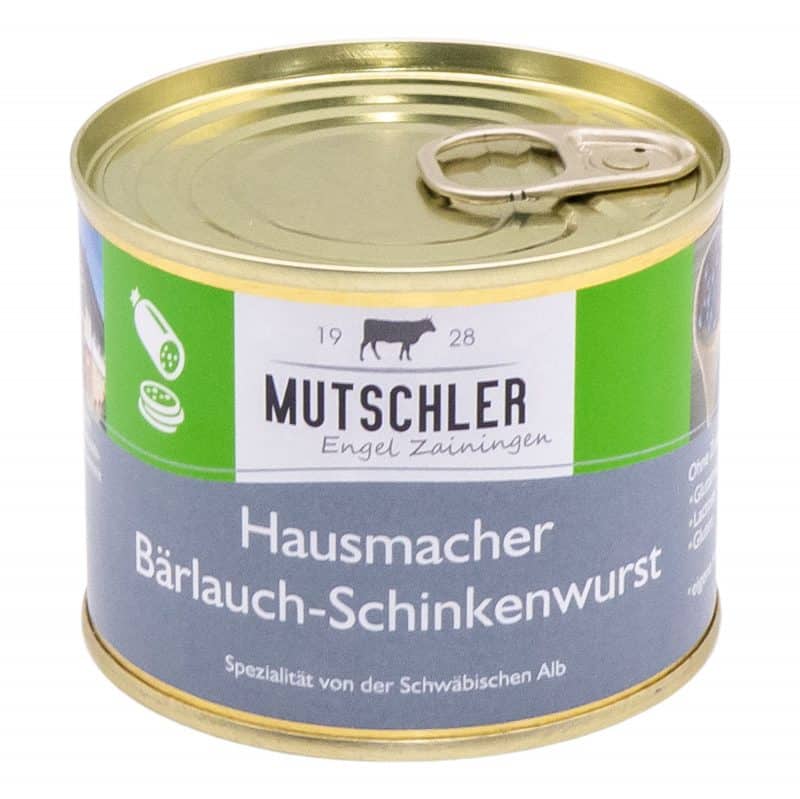 Dose Hausmacher Bärlauch Schinkenwurst