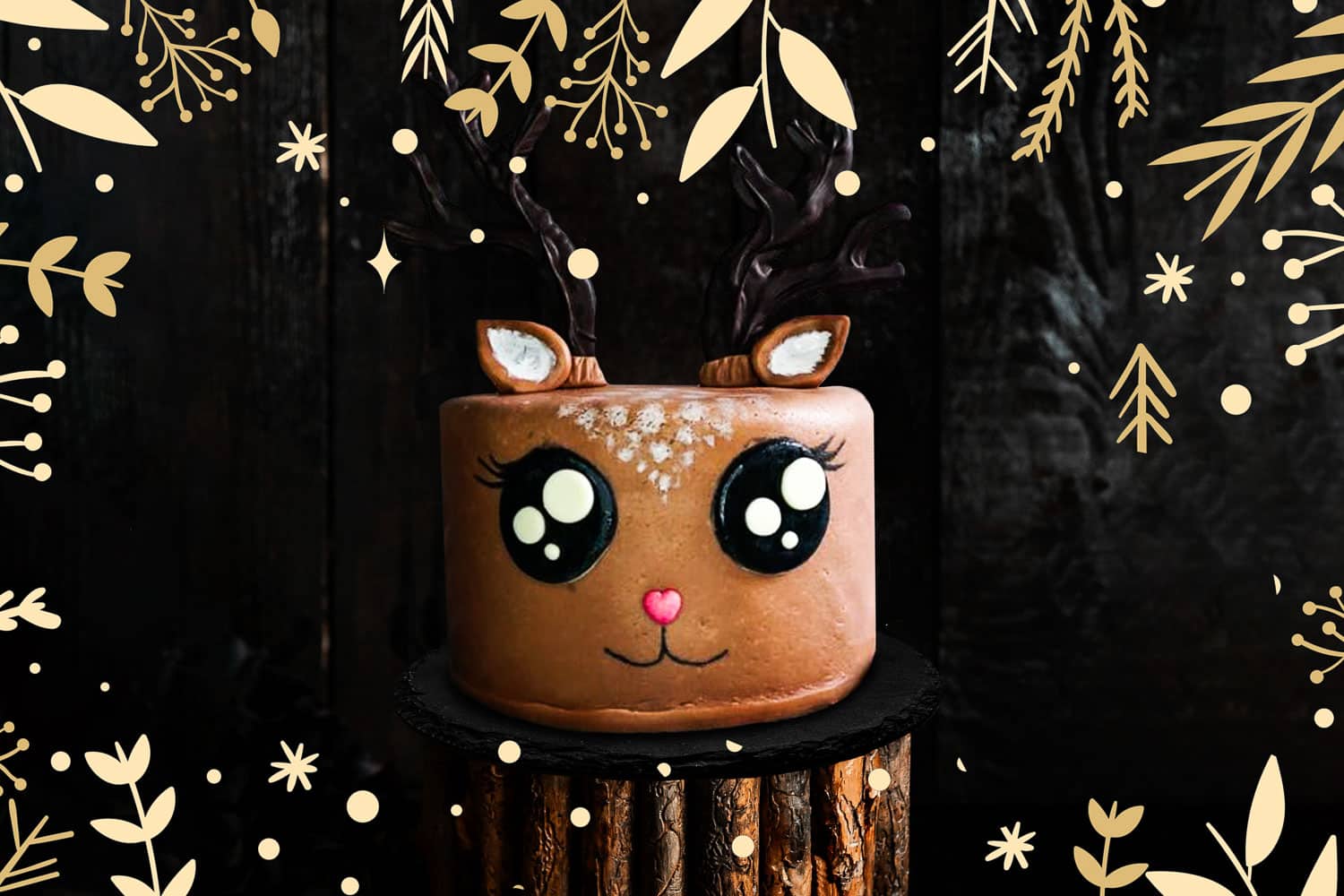 Weihnachtliche Rentiertorte Tortenrezept