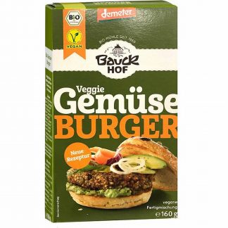 Bauckhof Mühle, Bio Gemüseburger Demeter 160g – jetzt kaufen bei Stadtmühle Waldenbuch