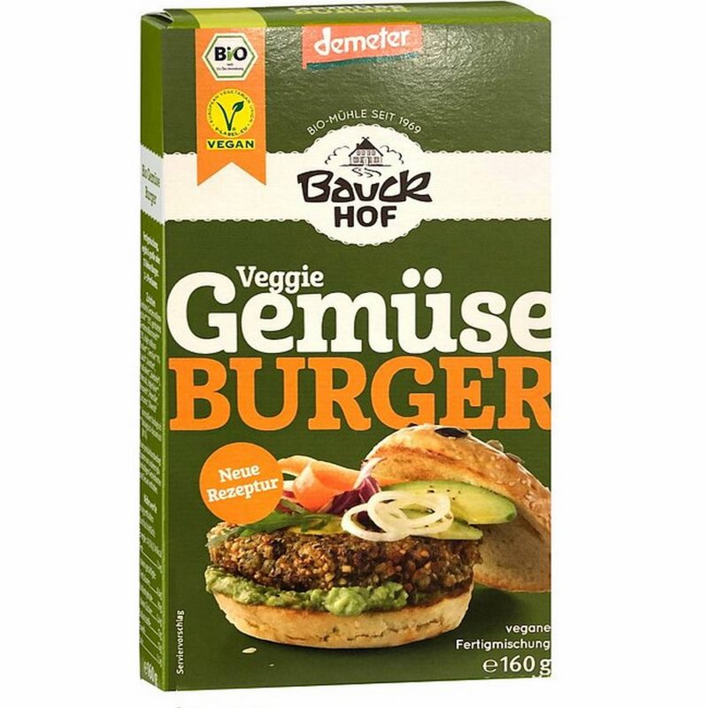 Bauckhof Mühle, Bio Gemüseburger Demeter 160g – jetzt kaufen bei Stadtmühle Waldenbuch