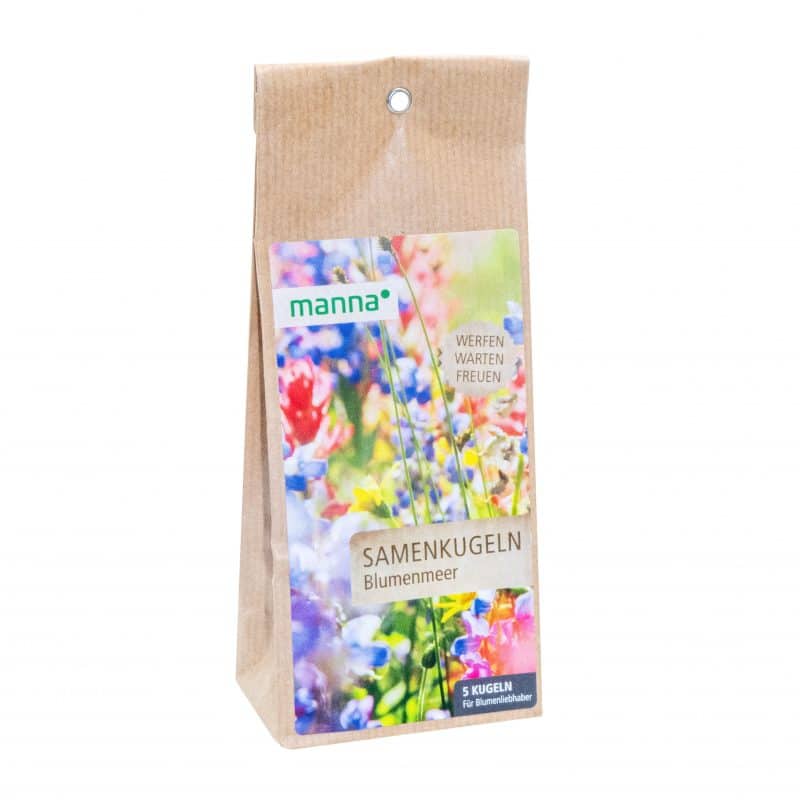 Verpackung Samenkugeln Blumenmeer