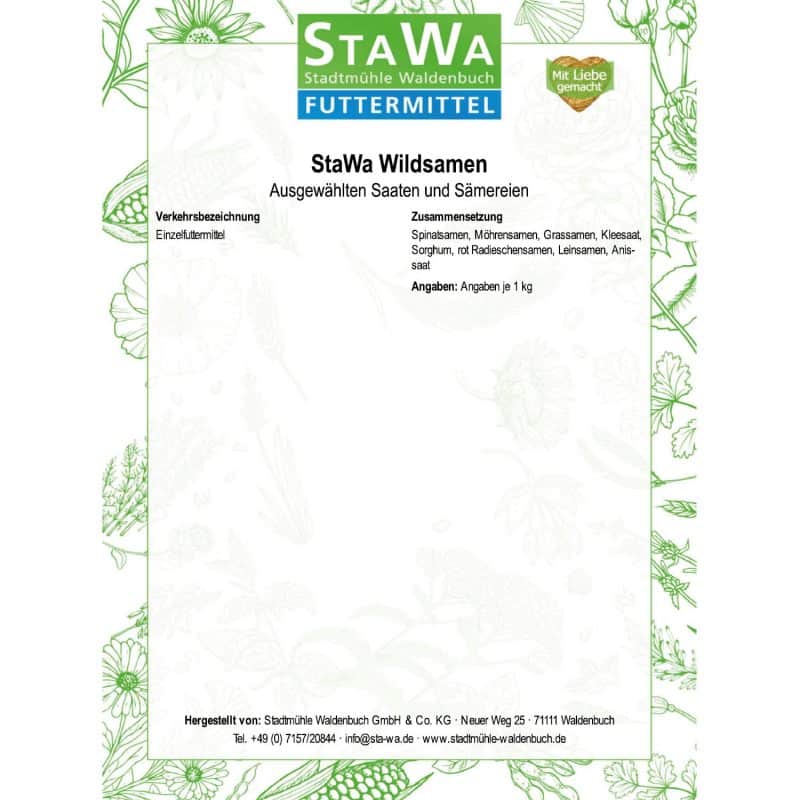 StaWa Wildsamen für Hühner und Wachteln – Detailbild 1 – jetzt kaufen bei Stadtmühle Waldenbuch