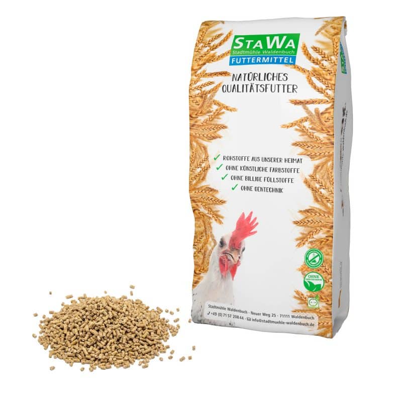 StaWa Hühnerfutter Alleinfutter Pellets mit Kräuter und Kurkuma