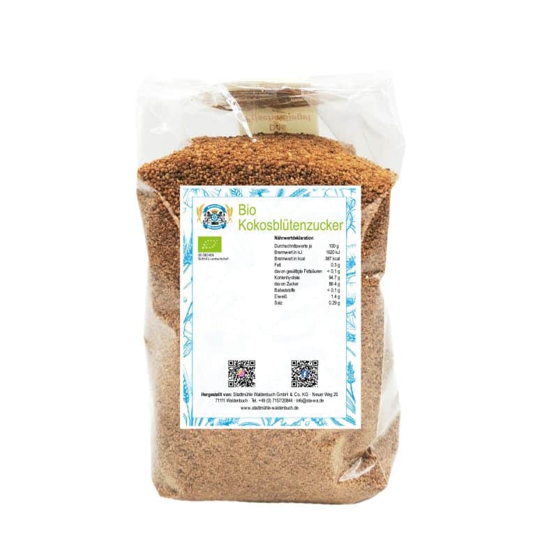 Bio Kokosblütenzucker – jetzt kaufen bei Stadtmühle Waldenbuch