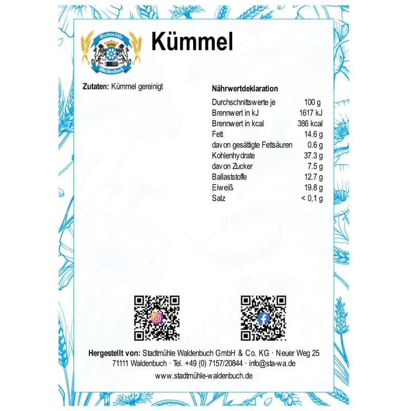 Kümmel – Detailbild 2 – jetzt kaufen bei Stadtmühle Waldenbuch