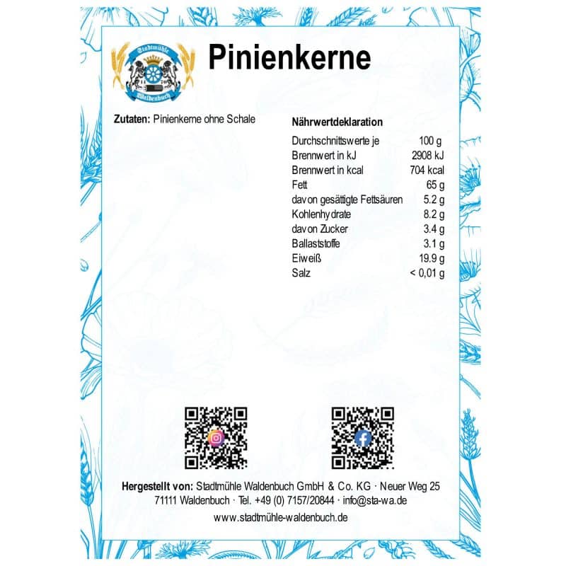 Pinienkerne – Detailbild 1 – jetzt kaufen bei Stadtmühle Waldenbuch
