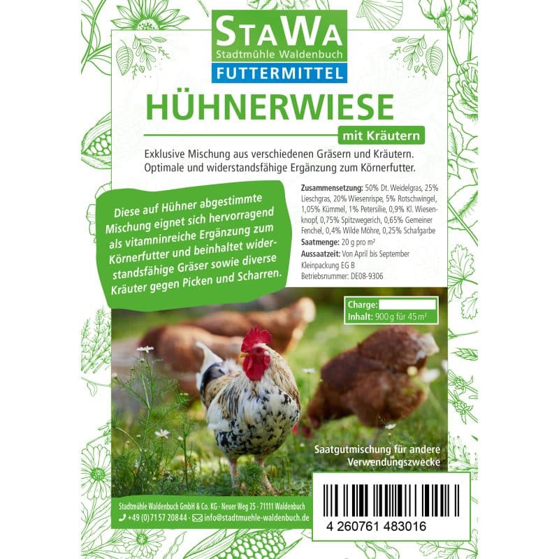 StaWa Hühnerwiese - Samenmix für Hühner und Wachteln – Detailbild 1 – jetzt kaufen bei Stadtmühle Waldenbuch