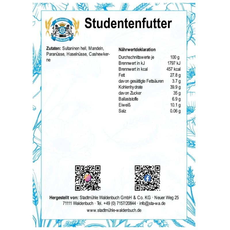 Studentenfutter – Detailbild 1 – jetzt kaufen bei Stadtmühle Waldenbuch