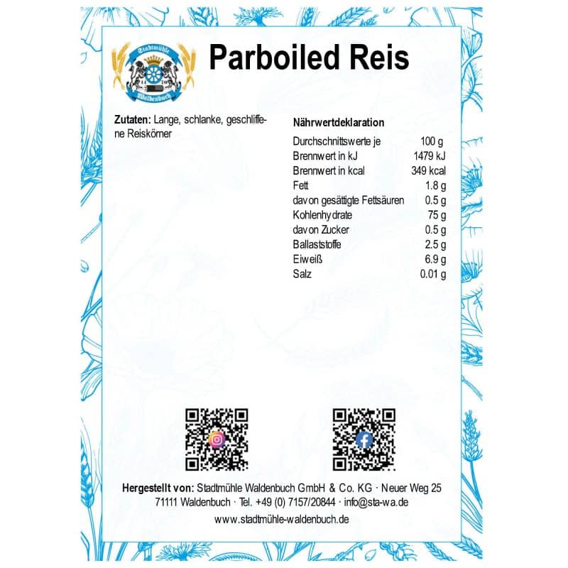 Parboiled Reis – Detailbild 2 – jetzt kaufen bei Stadtmühle Waldenbuch