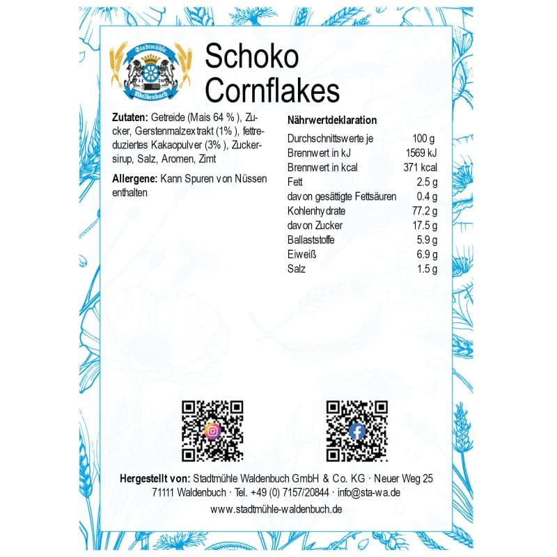 Schoko Cornflakes – Detailbild 2 – jetzt kaufen bei Stadtmühle Waldenbuch