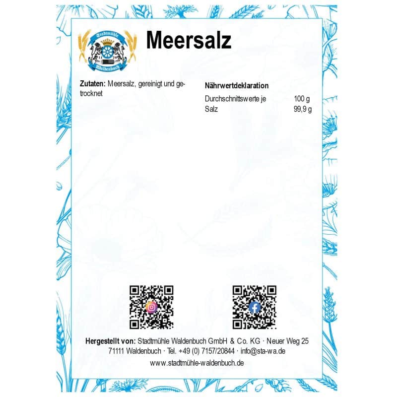 Meersalz – Detailbild 2 – jetzt kaufen bei Stadtmühle Waldenbuch