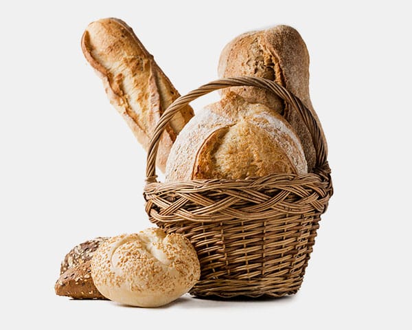 Korb mit verschiedenen Broten gebacken aus Stadtmühle Waldenbuch Mehl