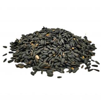 schwarze Sonnenblumenkerne