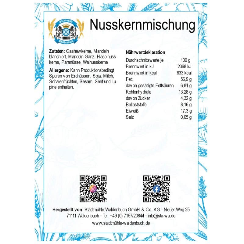 Nusskernmischung – Detailbild 2 – jetzt kaufen bei Stadtmühle Waldenbuch