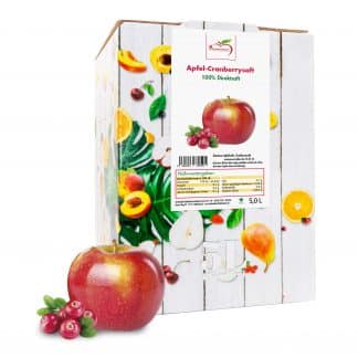 Apfel-Cranberrysaft Verpackung