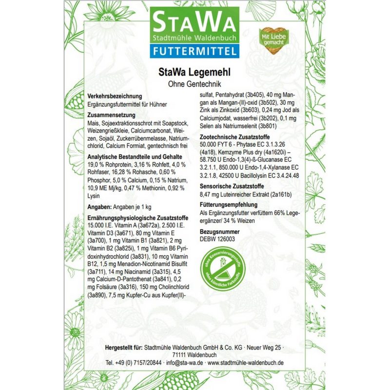 Stawa Legemehl Etikett