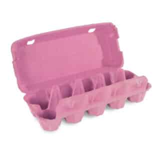 10er Eierschachtel pink – unbedruckt & hygienisch | Stadtmühle Waldenbuch
