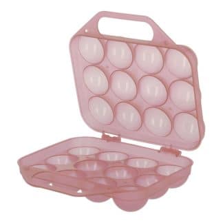 Eier-Transportbox für 12 Eier in Rosa transparent – jetzt kaufen bei Stadtmühle Waldenbuch